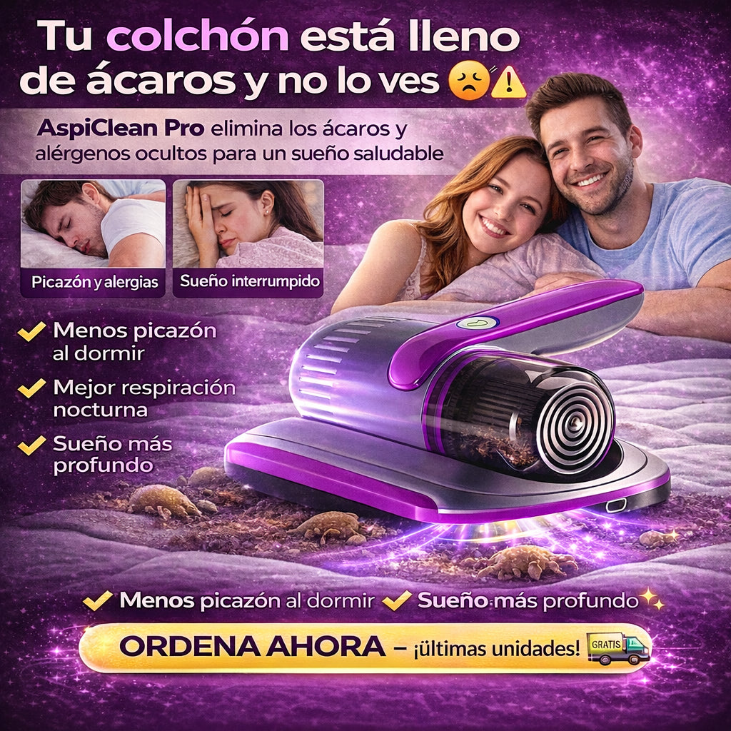 AspiClean Pro — Eliminador de Ácaros UV